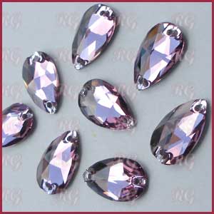 Pear Light Amethyst Sew On Preciosa